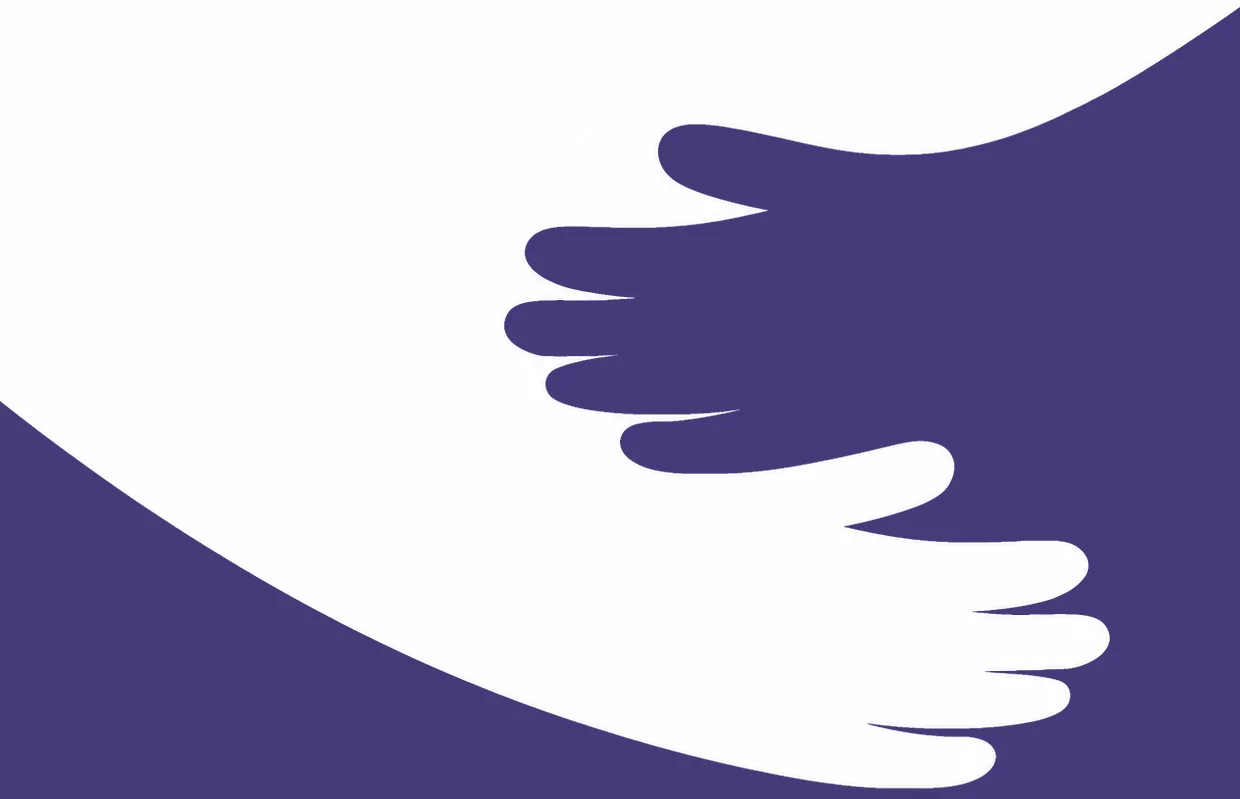 Abrazo entre dos personas, símbolo de apoyo y cuidado